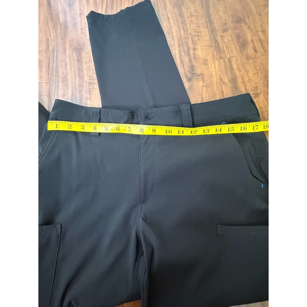 Amazon Uniform Cargo Pants Men's L (32-34) Black By Luly Yang Stretch Workwear - Picture 4 of 7
